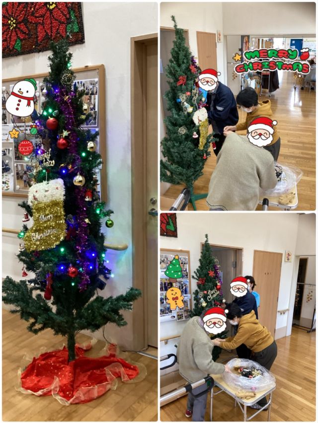 いつもいいね👍ありがとうございます😊
デイサービスセンターなぎさ

『デイサービスセンター　ツリー🎄の飾り付け』
今年も利用者さまと一緒に、クリスマス🤶ツリー🌲の飾り付けを行いました。

「この色きれいね」「ここに飾ったらどう❓」とお話ししながら、みなさん笑顔で😊楽しんで下さいました。
完成したツリー🎄は、とても鮮やかで施設内が一気にクリスマス気分です♪♪

ぜひご覧ください⭐️

#デイサービスセンター
#グループホーム
#クリスマス準備
#飾り付け
#介護施設
#季節行事